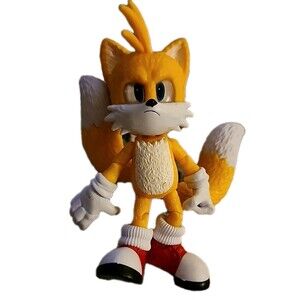 JAKKS Pacific Sonic The Hedgehog 4" Tails Action Figure Minifig Yellow Two Tails